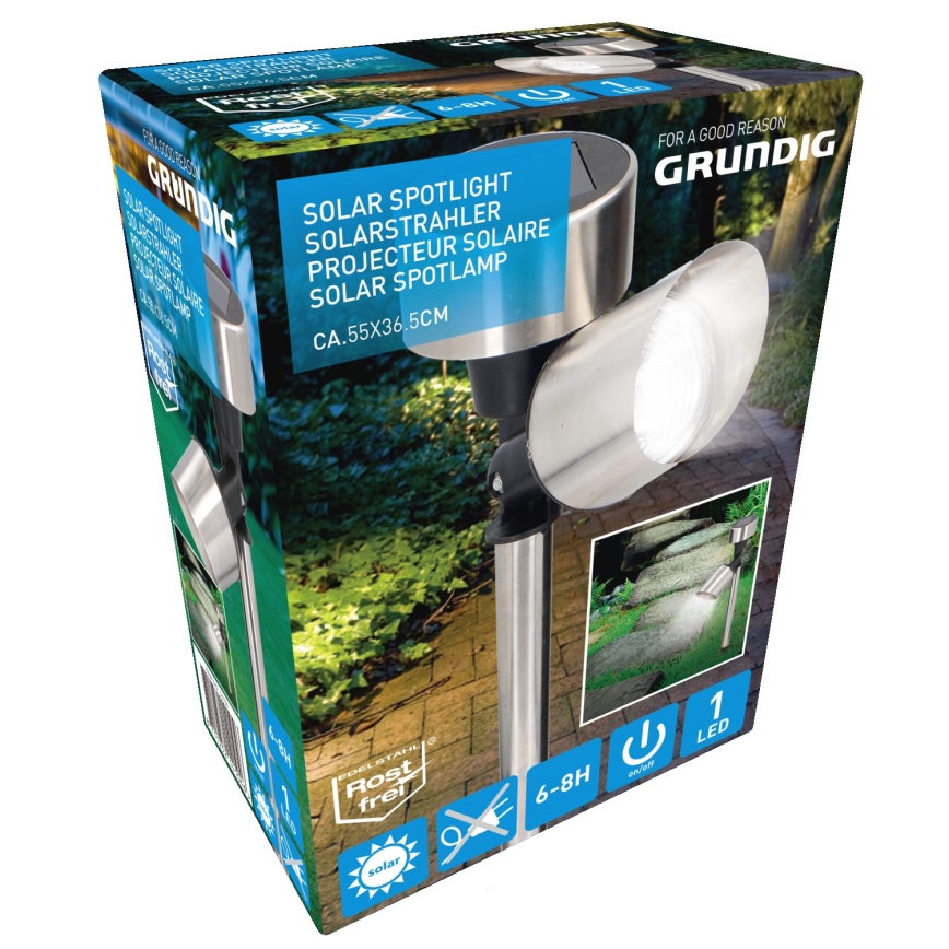 Grundig - Lámpara LED solar LED/1,2V