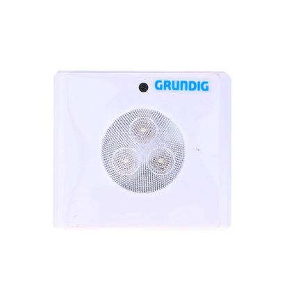 Grundig - Lámpara nocturna LED con sensor 3xLED/3xAAA