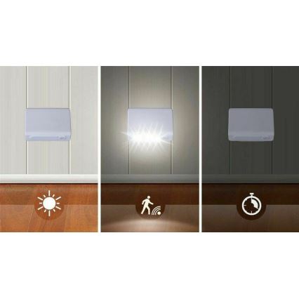 Grundig - Lámpara nocturna LED con sensor LED/3xAAA