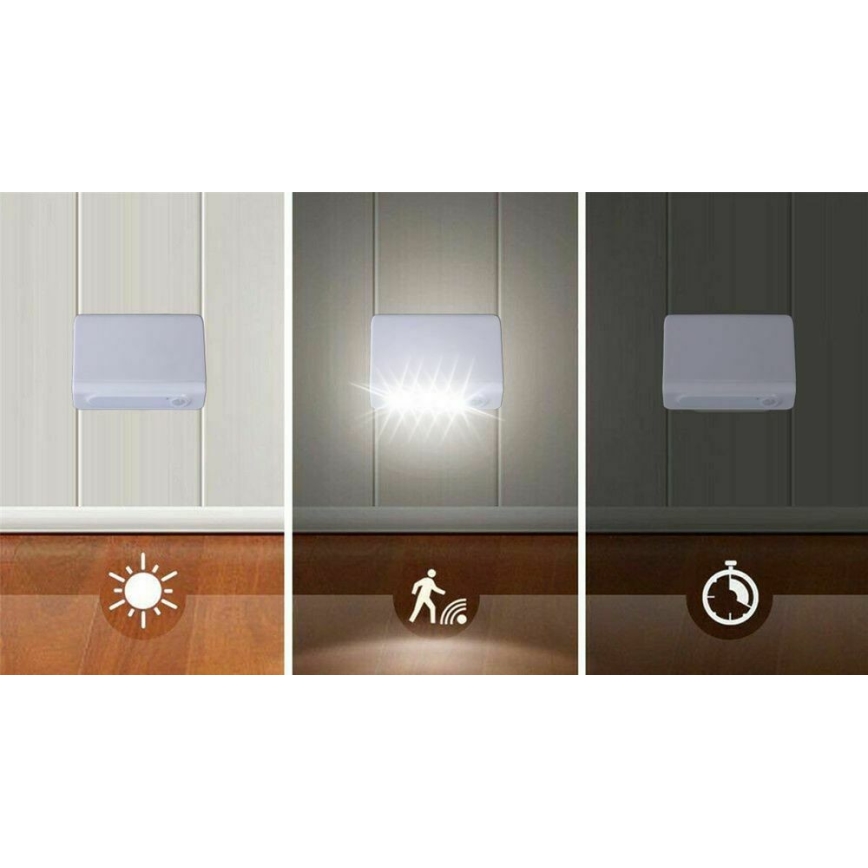 Grundig - Lámpara nocturna LED con sensor LED/3xAAA