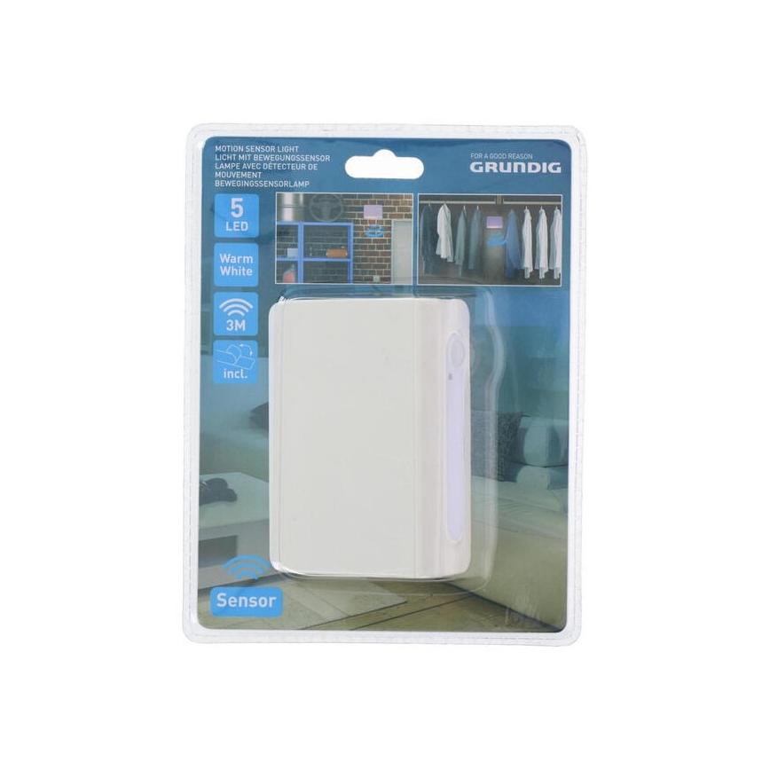 Grundig - Lámpara nocturna LED con sensor LED/3xAAA