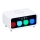 Grundig - Lámpara nocturna LED regulable con despertador y cargador inalámbrico LED/5W/230V