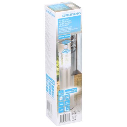Grundig - LED Lámpara solar con sensor 1xLED IP44