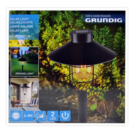 Grundig - Lámpara solar LED LED/1,2V 600 mAh