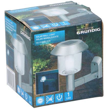 Grundig - Lámpara de pared solar LED/1,2V 600 mAh