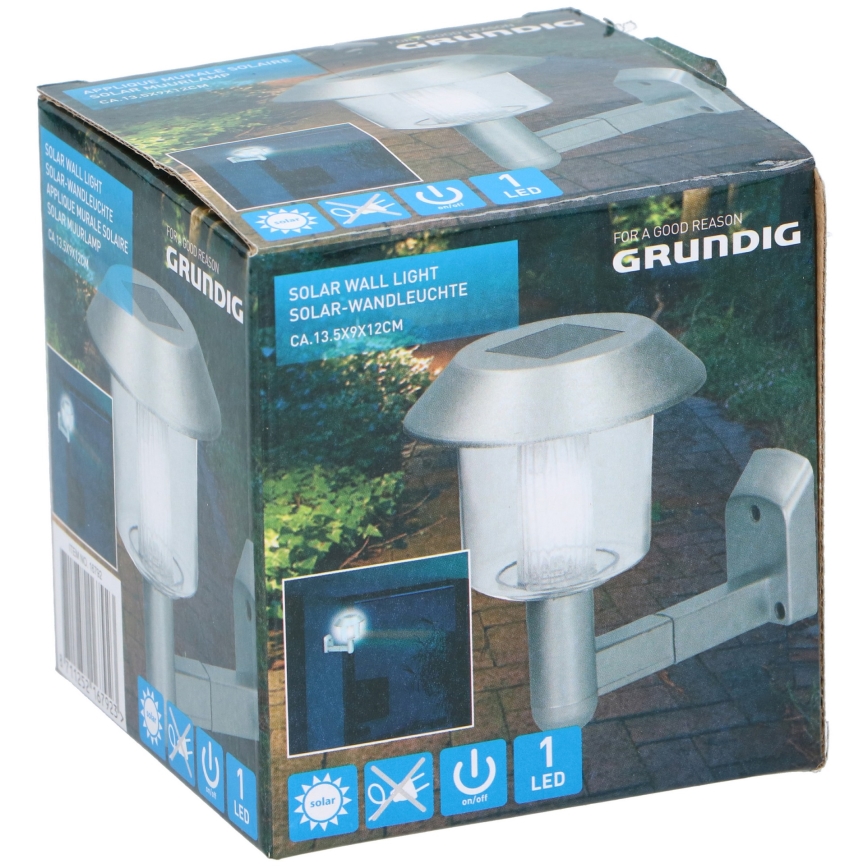 Grundig - Lámpara de pared solar LED/1,2V 600 mAh
