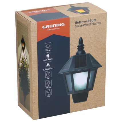 Grundig - Lámpara de pared solar LED LED/1,2V 600 mAh IP44