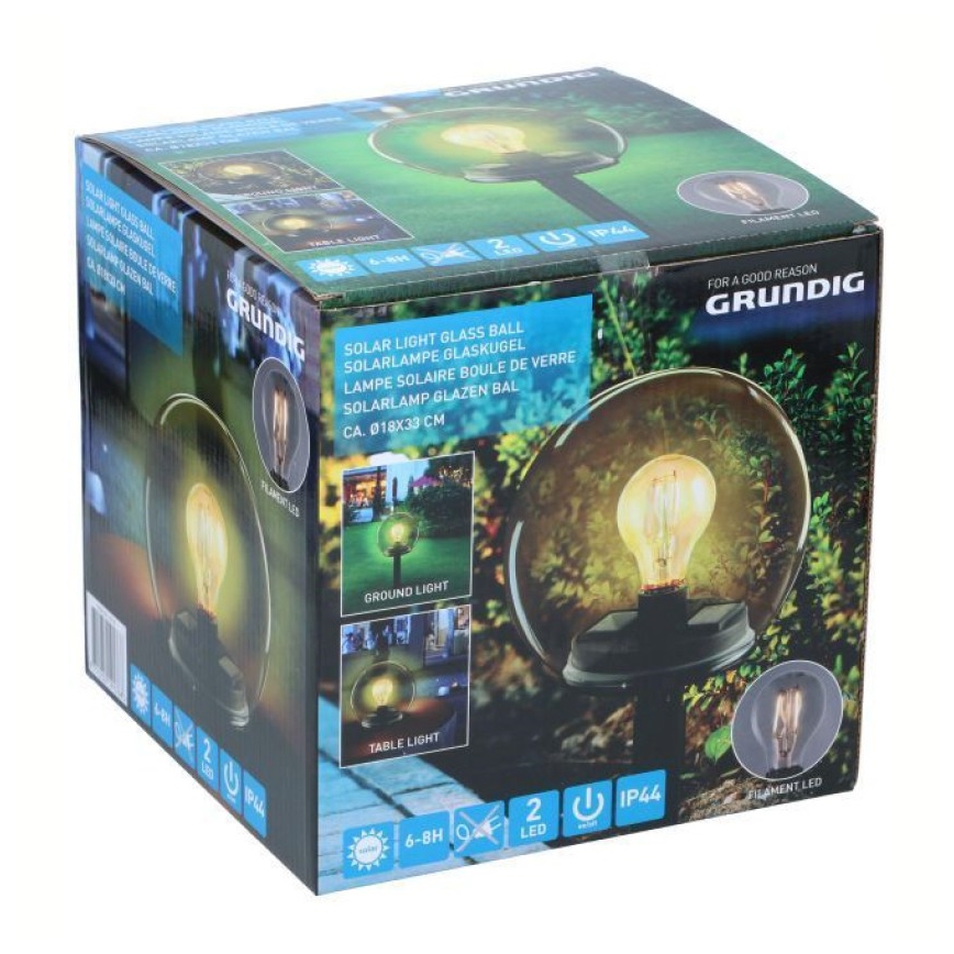 Grundig - Lámpara Solar LED LED/3.7V IP44