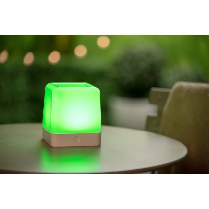 Grundig - Lámpara solar LED RGB LED/3,7V