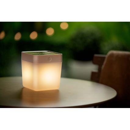 Grundig - Lámpara solar LED RGB LED/3,7V