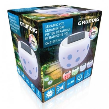 Grundig - LED Lámpara solar 2xLED/0,06W/1,2V