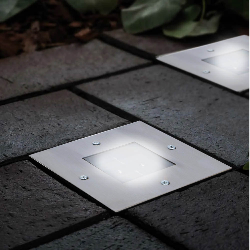 Grundig - LED Luz solar empotrada 2xLED/1,2V 600 mAh IP44