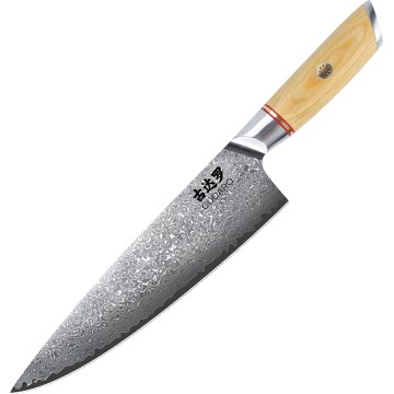 Gudaro - Cuchillo de chef Damasco HIKARI 8
