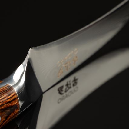 Gudaro - Cuchillo de cocina BIRD BEAK 7,6 cm de acero damasco