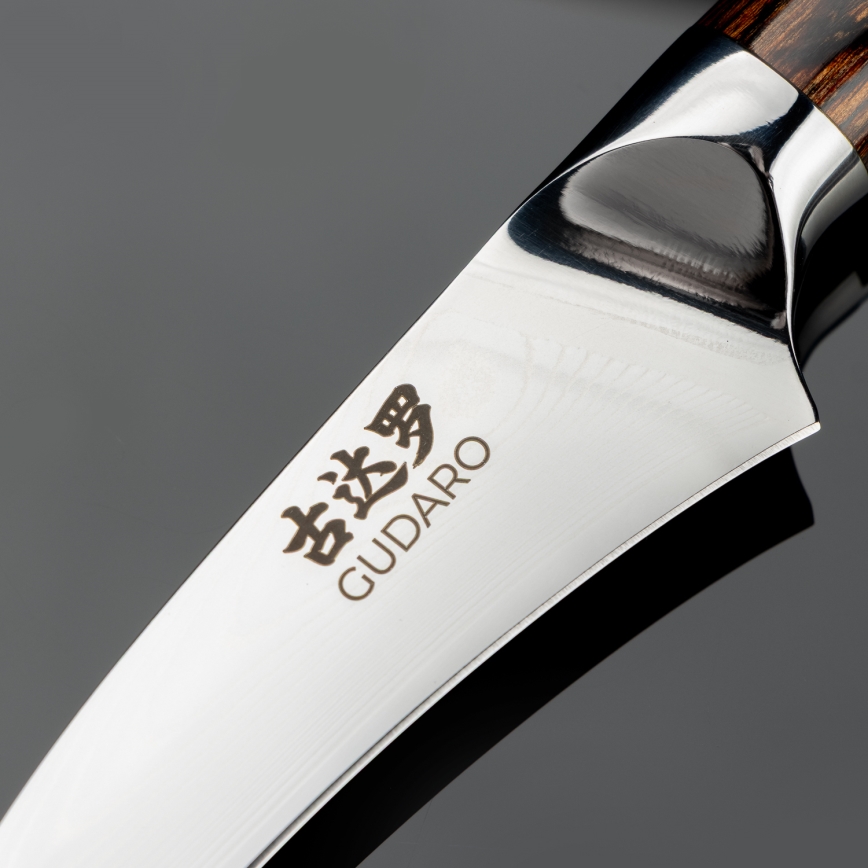 Gudaro - Cuchillo de cocina BIRD BEAK 7,6 cm de acero damasco