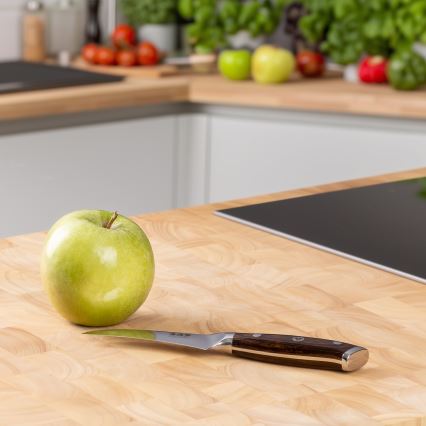 Gudaro -Cuchillo de cocina de damasco para frutas FENG 3,5, acero damasco de 67 capas, longitud 9,5cm