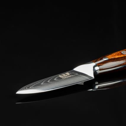 Gudaro - Cuchillo de cocina PARING 7,6 cm, acero damasco