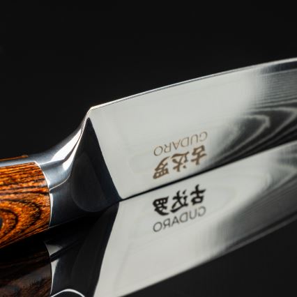 Gudaro - Cuchillo de cocina PARING 7,6 cm, acero damasco