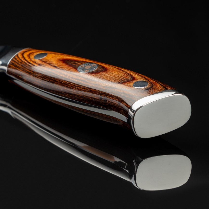 Gudaro - Cuchillo de cocina SANTOKU 17,5 cm acero de Damasco