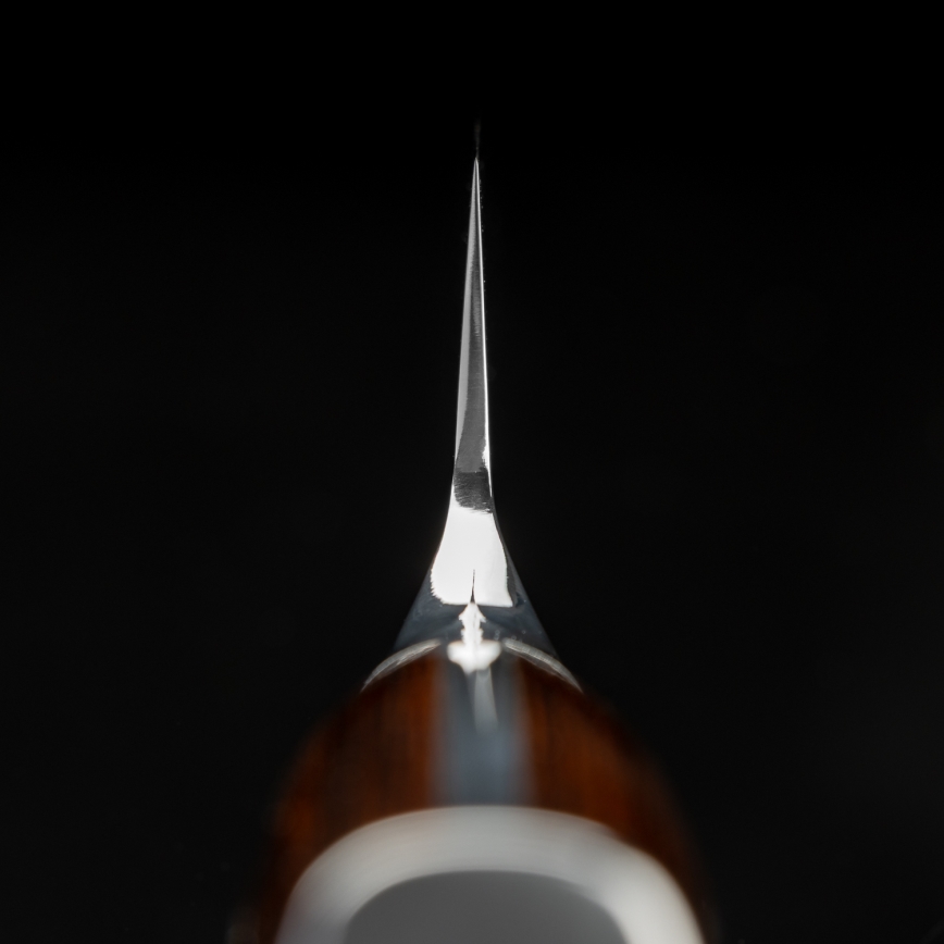 Gudaro - Cuchillo de cocina SANTOKU 17,5 cm acero de Damasco