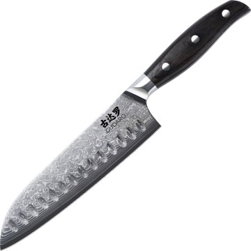 Gudaro - Cuchillo de cocina Santoku damasco SHIRO 7