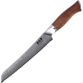 Gudaro - Cuchillo para pan de cocina Damasco TAKUMI 8