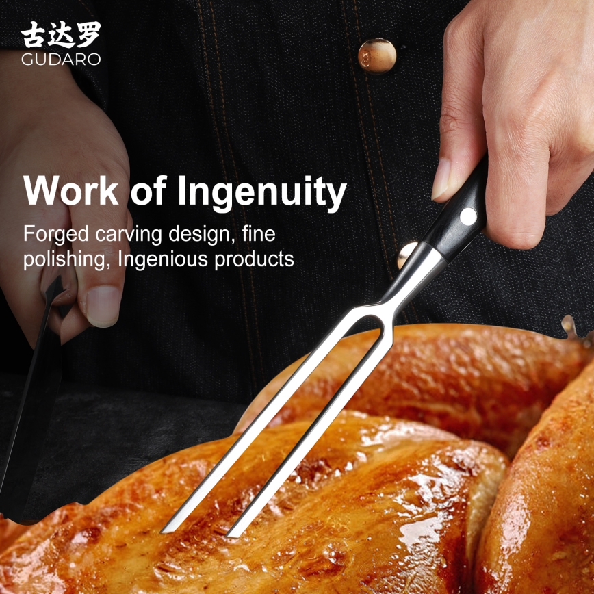 Gudaro - Tenedor de cocina MIYABI pakka