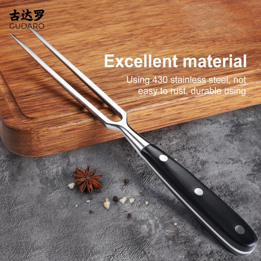 Gudaro - Tenedor de cocina MIYABI pakka