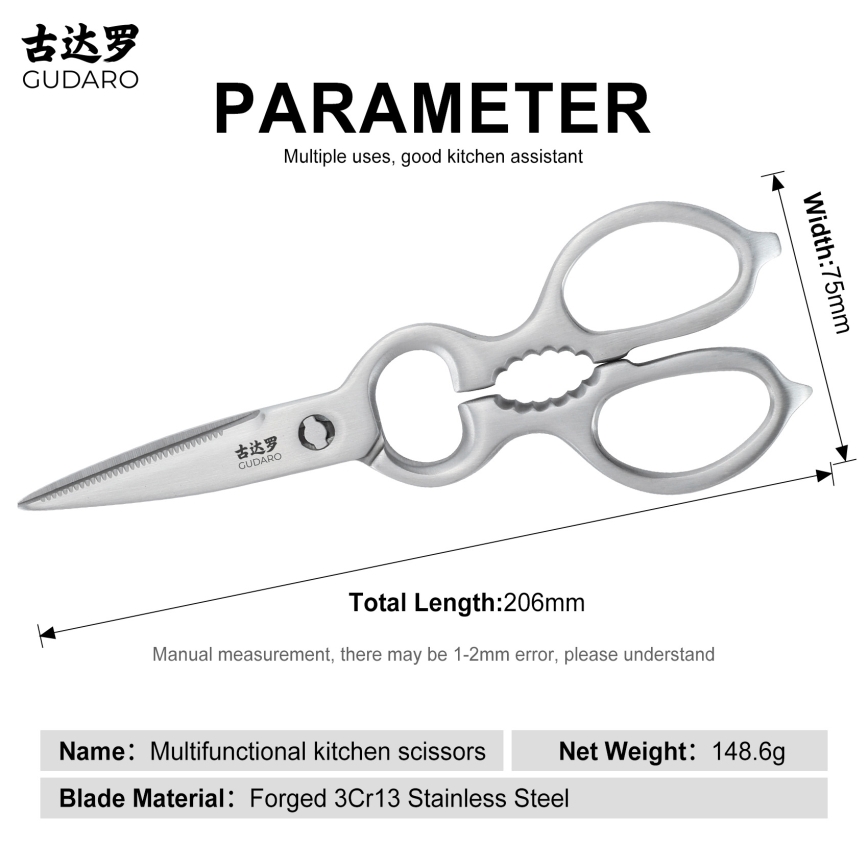 Gudaro - Tijeras para aves RONIN 20,6 cm