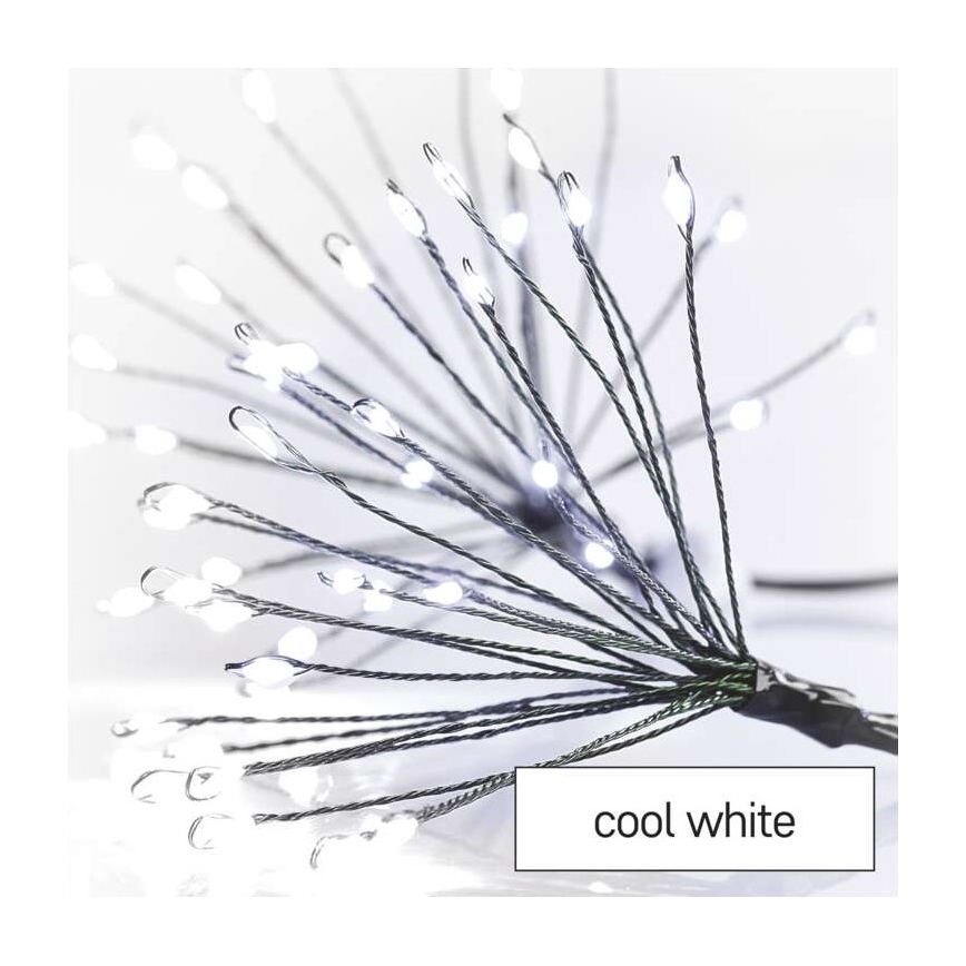 Guirnalda de 450 LEDs, 8+3 m, blanco frío