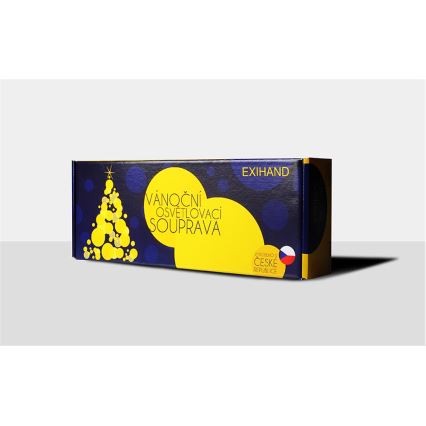 Cadena de navidad ASTERIA 16xE10/14V/230V multicolor