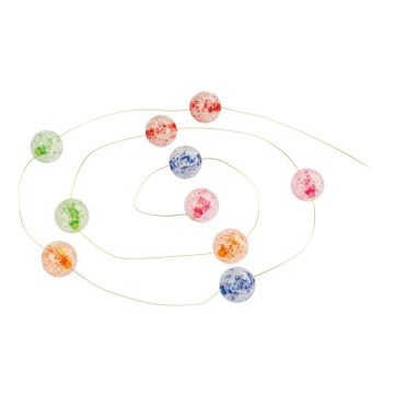 Guirnalda de luces LED 10xLED/2xAA 2,35 m multicolor