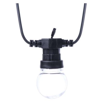 Guirnalda decorativa LED para exterior 10xLED/10m IP44 transparente