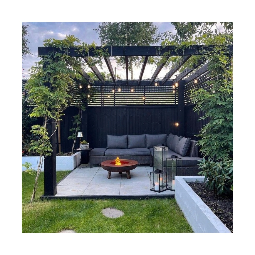 Guirnalda decorativa LED para exterior 20xE27/1W/230V 20,94 m IP44 negra