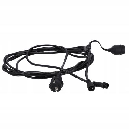 Guirnalda decorativa LED para exterior 20xE27/1W/230V 20,94 m IP44 negra