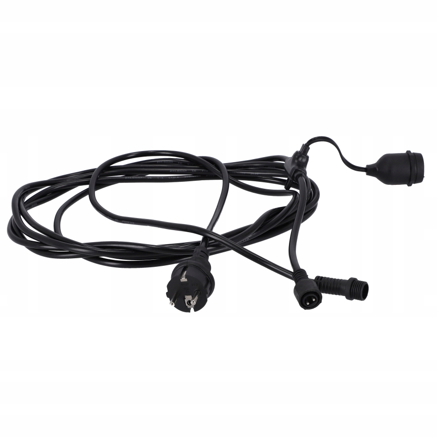 Guirnalda decorativa LED para exterior 20xE27/1W/230V 20,94 m IP44 negra