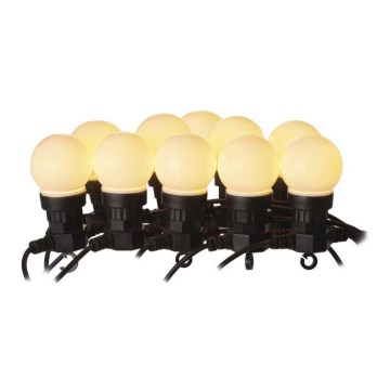 Guirnalda decorativa LED para exteriores 10xLED/10m IP44 blanca