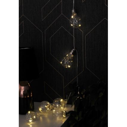 Guirnalda decorativa LED SMOLDER 2,1 m 10xLED/2xAA