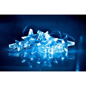 Guirnalda LED 10xLED/2xAA 2,5m azul