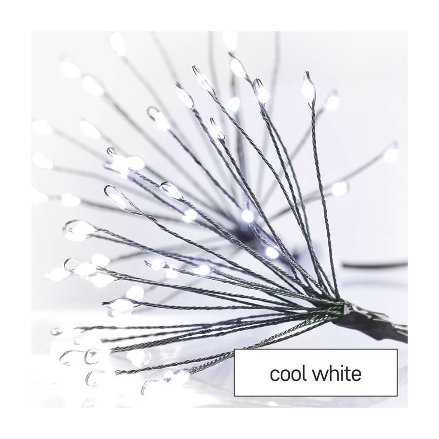 Guirnalda LED 150xLED/5,35m blanco frío