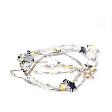 Guirnalda LED 20xLED/2xAA 1,5m blanco cálido