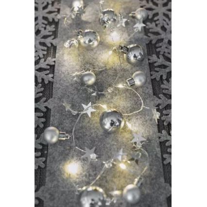 Guirnalda LED 20xLED/2xAA 2,2 m blanco cálido