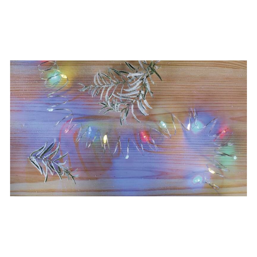 Guirnalda LED 20xLED/2xAA 2,4m multicolor