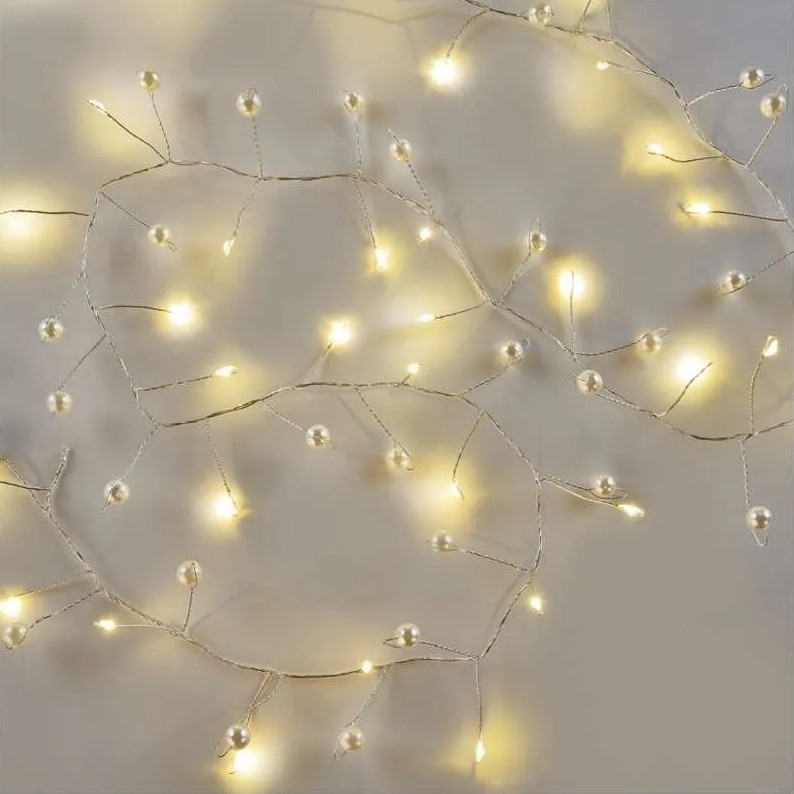 Guirnalda LED de Navidad 40xLED/3xAA 1,5 m blanco cálido