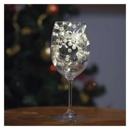 Guirnalda LED de Navidad 40xLED/3xAA 1,5 m blanco cálido