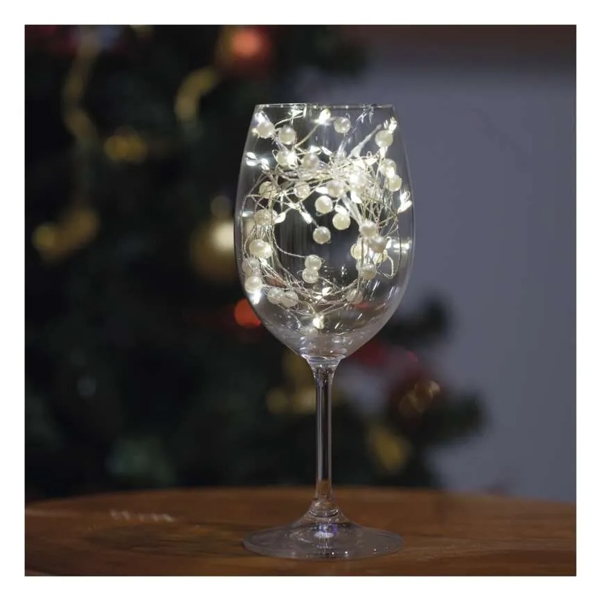 Guirnalda LED de Navidad 40xLED/3xAA 1,5 m blanco cálido