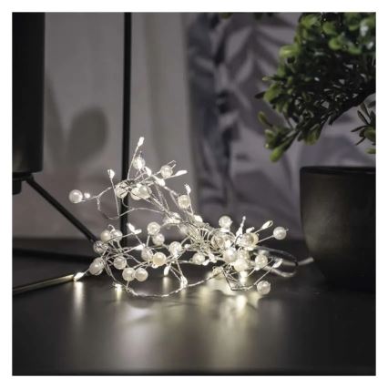 Guirnalda LED de Navidad 40xLED/3xAA 1,5 m blanco cálido