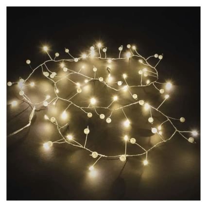 Guirnalda LED de Navidad 40xLED/3xAA 1,5 m blanco cálido