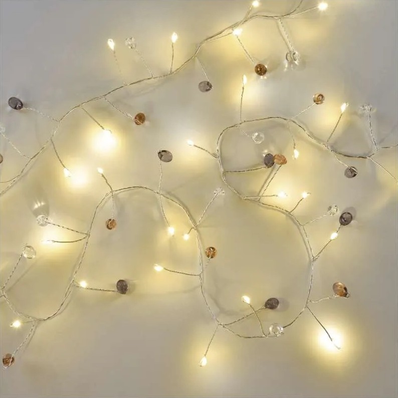 Guirnalda LED de Navidad 40xLED/3xAA 1,5 m blanco cálido