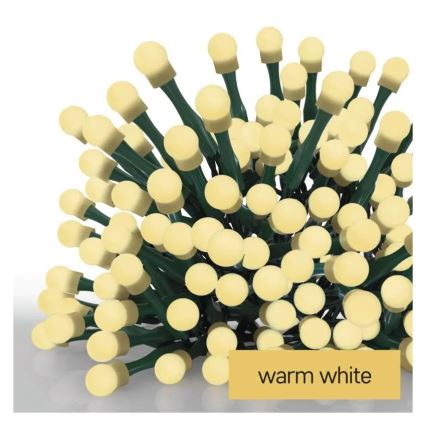 Guirnalda LED de Navidad 80xLED/230V/8 funciones 13m IP44 blanco cálido